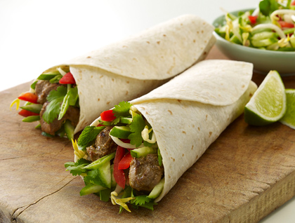 No Bun - Swap for a Tortilla Wrap (V) (VEG)