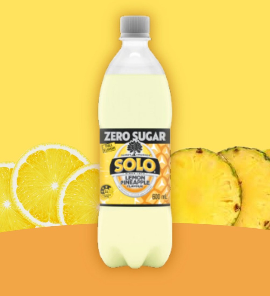 Solo Lemon Pineapple Sugar Free 600ml